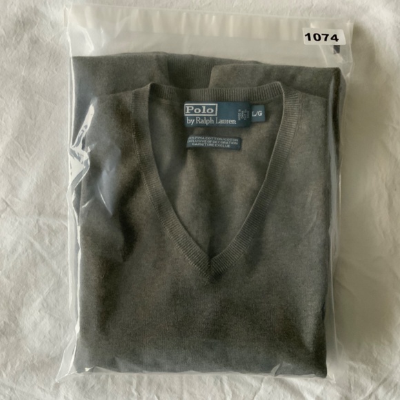 Polo by Ralph Lauren V-Neck Pullover Sweater. - Picture 7 of 7